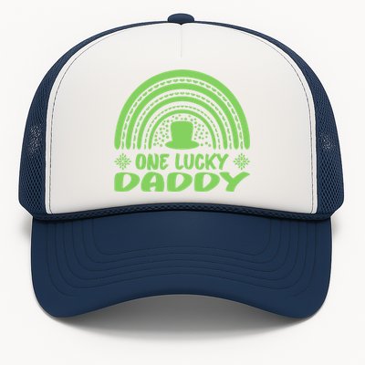 One Lucky Daddy Gift St Patrick's Day Funny For Daddy Funny Gift Trucker Hat