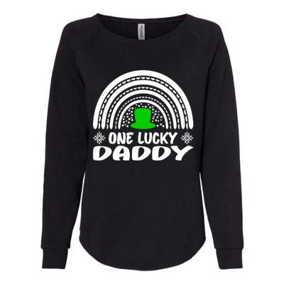 One Lucky Daddy Cool Gift St Patrick's Day Funny For Daddy Gift Womens California Wash Sweatshirt