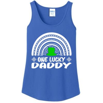 One Lucky Daddy Cool Gift St Patrick's Day Funny For Daddy Gift Ladies Essential Tank