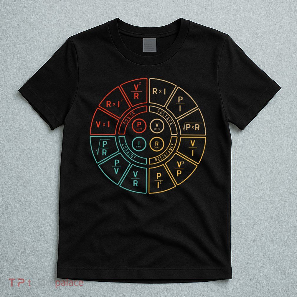 Ohms Law Diagram For Electrical Engineer T-Shirt