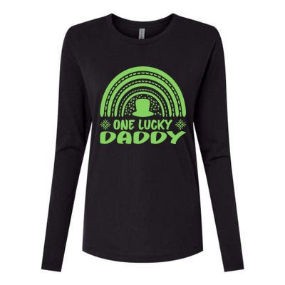 One Lucky Daddy Gift St Patrick's Day Funny For Daddy Gift Womens Cotton Relaxed Long Sleeve T-Shirt