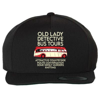 Old Lady Detective Bus Tours Wool Snapback Cap