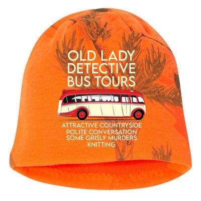 Old Lady Detective Bus Tours Kati - Camo Knit Beanie