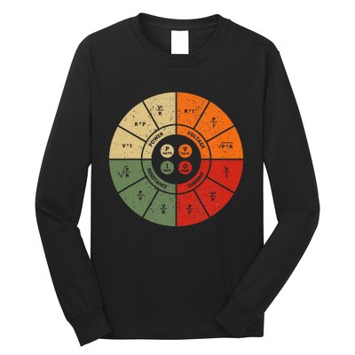 Ohms Law Diagram Electrical Electronics Engineer Long Sleeve Shirt