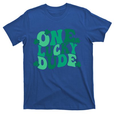 One Lucky Dude Gift St Patricks Day Gift Daddy Gift T-Shirt