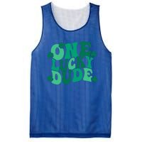 One Lucky Dude Gift St Patricks Day Gift Daddy Gift Mesh Reversible Basketball Jersey Tank