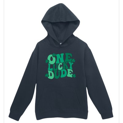 One Lucky Dude Gift St Patricks Day Gift Daddy Gift Urban Pullover Hoodie