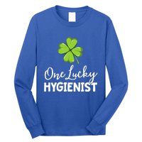 One Lucky Dental Hygienist St Patricks Day Dentist Office Gift Long Sleeve Shirt