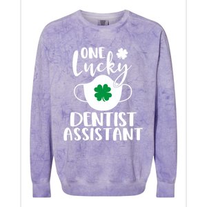 One Lucky Dentist Assistant St Patrick's Day Cute Gift Colorblast Crewneck Sweatshirt