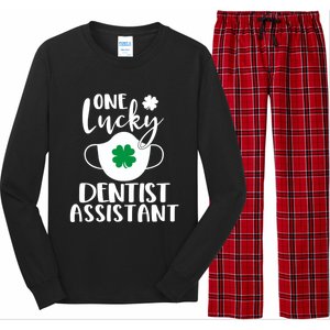 One Lucky Dentist Assistant St Patrick's Day Cute Gift Long Sleeve Pajama Set