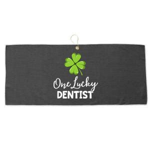 One Lucky Dentist Gift St Patricks Day Dental Office Cool Gift Large Microfiber Waffle Golf Towel