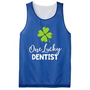 One Lucky Dentist Gift St Patricks Day Dental Office Cool Gift Mesh Reversible Basketball Jersey Tank