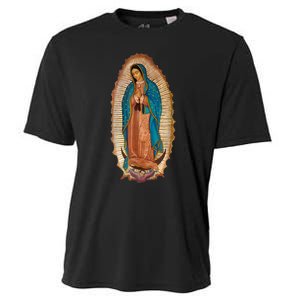 Our Lady De Guadalupe Sant Mary For Christians Catholics Cooling Performance Crew T-Shirt