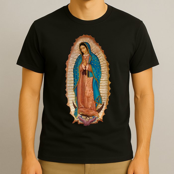 Our Lady De Guadalupe Sant Mary For Christians Catholics T-Shirt