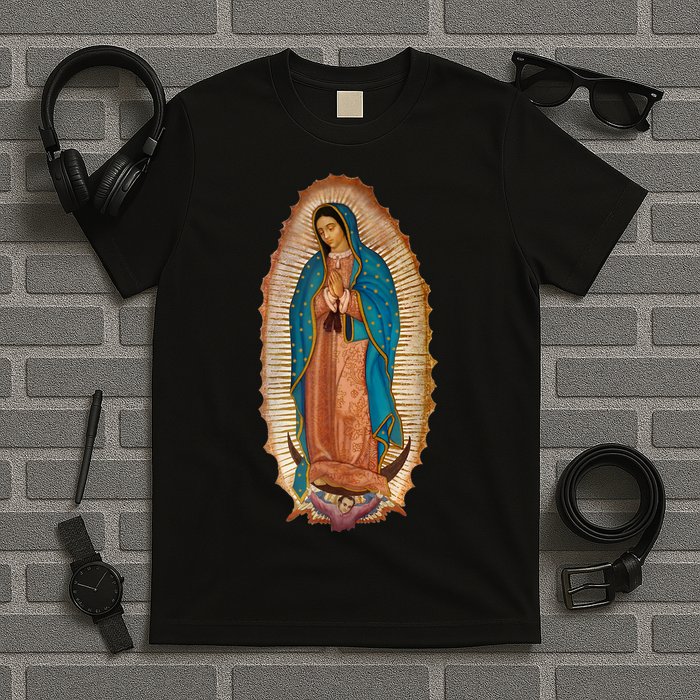 Our Lady De Guadalupe Sant Mary For Christians Catholics T-Shirt