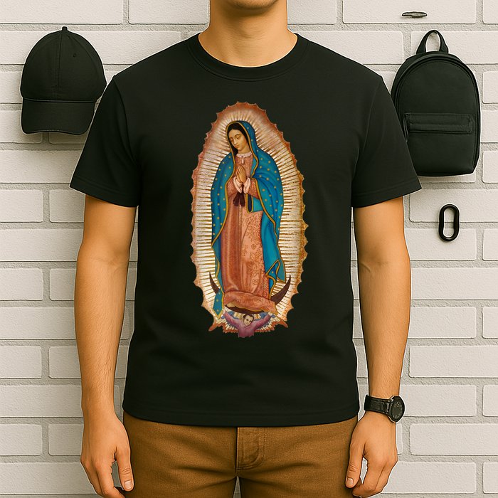 Our Lady De Guadalupe Sant Mary For Christians Catholics T-Shirt