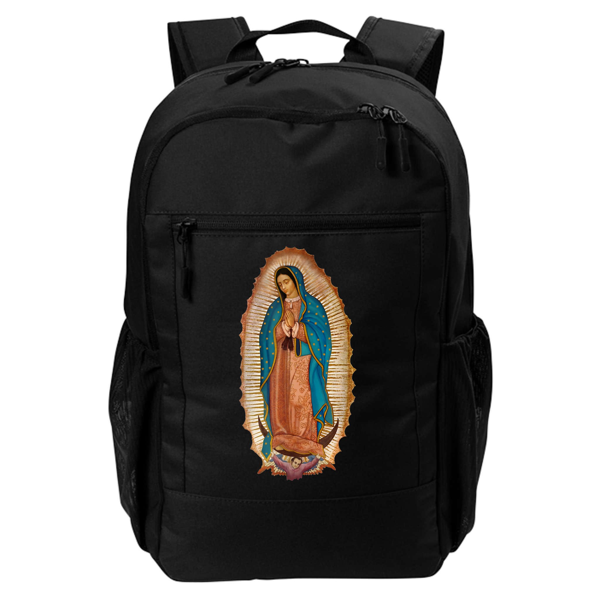 Our Lady De Guadalupe Sant Mary For Christians Catholics Backpack