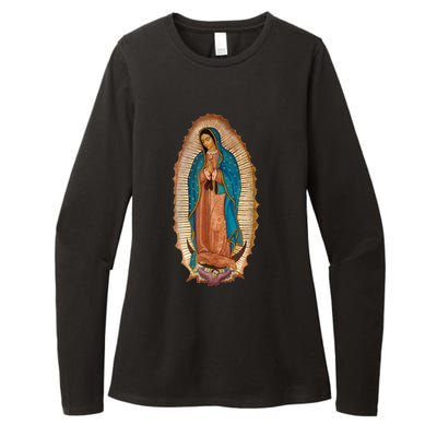 Our Lady De Guadalupe Sant Mary For Christians Catholics Womens CVC Long Sleeve Shirt