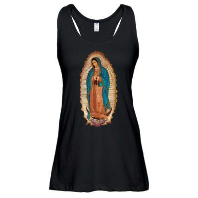 Our Lady De Guadalupe Sant Mary For Christians Catholics Ladies Essential Flowy Tank