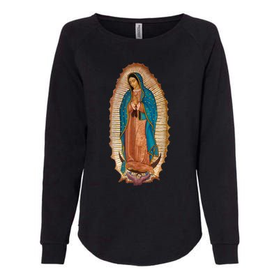 Our Lady De Guadalupe Sant Mary For Christians Catholics Womens California Wash Sweatshirt