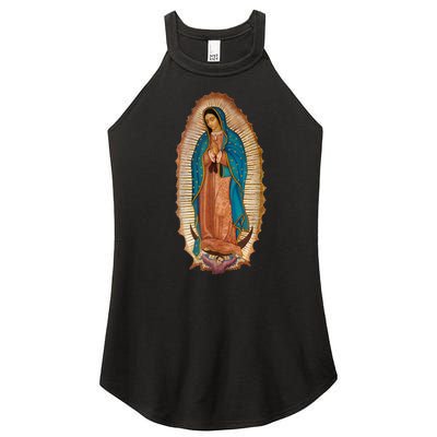 Our Lady De Guadalupe Sant Mary For Christians Catholics Women’s Perfect Tri Rocker Tank