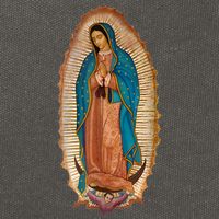 Our Lady De Guadalupe Sant Mary For Christians Catholics Cotton Canvas Backpack