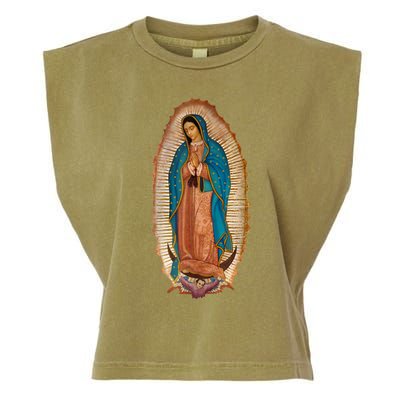 Our Lady De Guadalupe Sant Mary For Christians Catholics Garment-Dyed Women's Muscle Tee