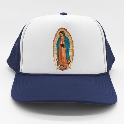 Our Lady De Guadalupe Sant Mary For Christians Catholics Trucker Hat