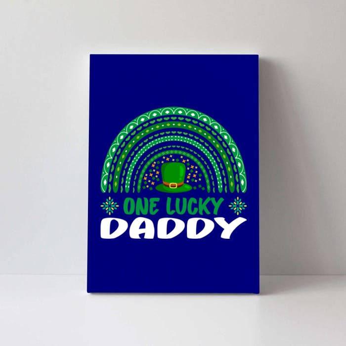 One Lucky Daddy Cute Gift St Patrick's Day Funny For Daddy Gift Canvas