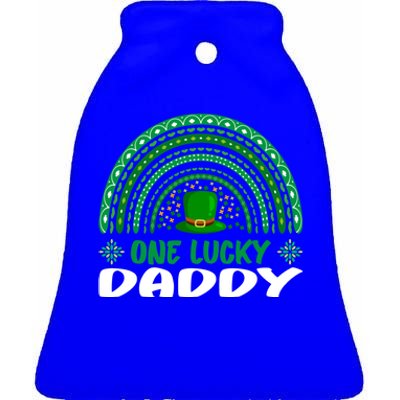 One Lucky Daddy Cute Gift St Patrick's Day Funny For Daddy Gift Ceramic Bell Ornament