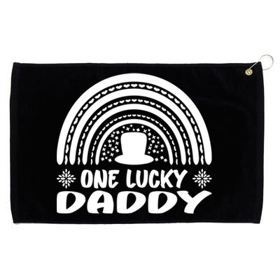 One Lucky Daddy Great Gift St Patrick's Day Funny For Daddy Cool Gift Grommeted Golf Towel