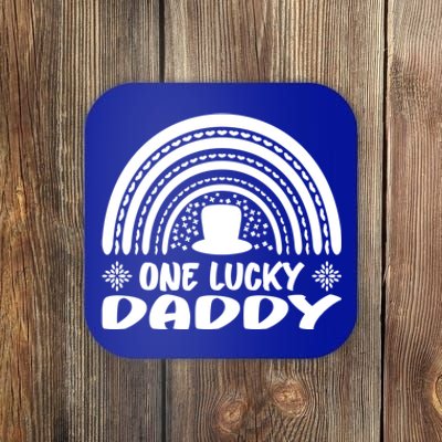 One Lucky Daddy Great Gift St Patrick's Day Funny For Daddy Cool Gift Coaster