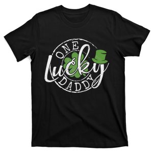 One Lucky Daddy Funny Father Irish Clovers St Patrick's Day T-Shirt