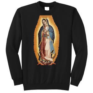 Our Lady De Guadalupe Mary Mother Of God Christian Catholics Rosary Sweatshirt