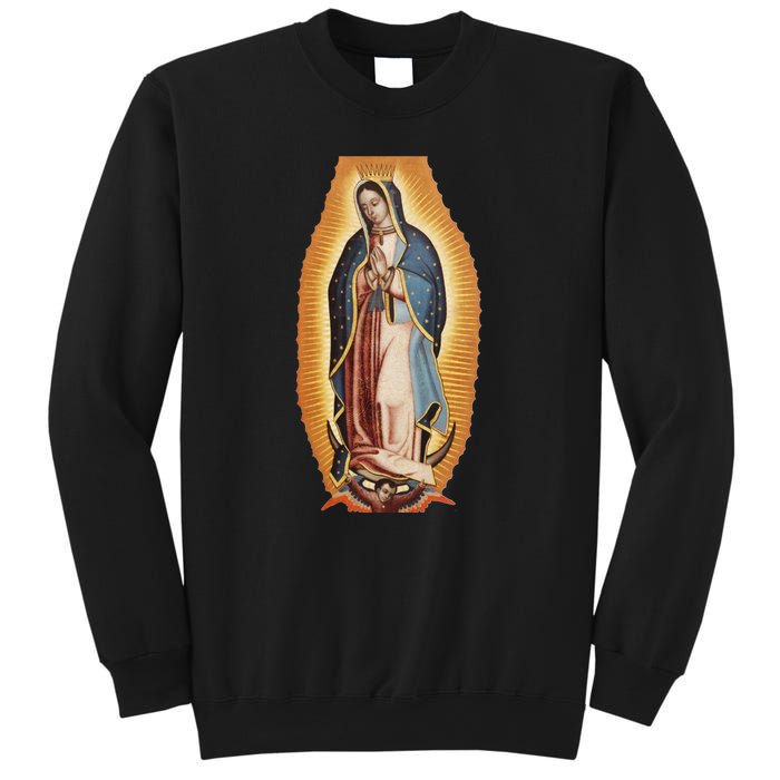 Our Lady De Guadalupe Mary Mother Of God Christian Catholics Rosary Sweatshirt