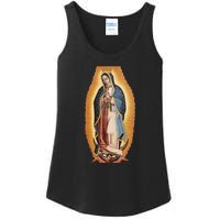 Our Lady De Guadalupe Mary Mother Of God Christian Catholics Rosary Ladies Essential Tank