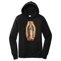 Our Lady De Guadalupe Mary Mother Of God Christian Catholics Rosary Women's Pullover Hoodie