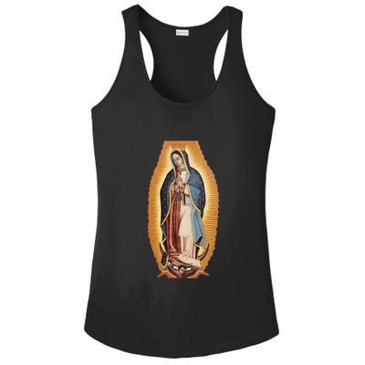 Our Lady De Guadalupe Mary Mother Of God Christian Catholics Rosary Ladies PosiCharge Competitor Racerback Tank