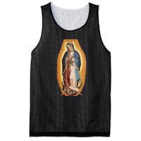 Our Lady De Guadalupe Mary Mother Of God Christian Catholics Rosary Mesh Reversible Basketball Jersey Tank