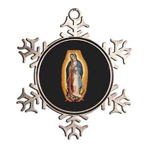 Our Lady De Guadalupe Mary Mother Of God Christian Catholics Rosary Metallic Star Ornament