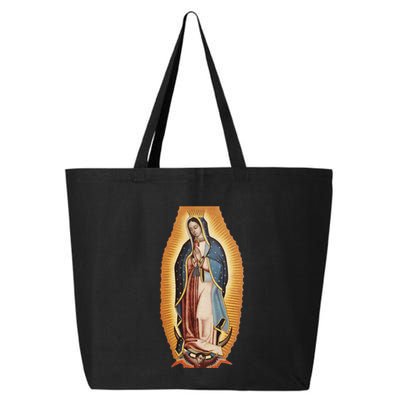 Our Lady De Guadalupe Mary Mother Of God Christian Catholics Rosary 25L Jumbo Tote