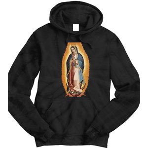 Our Lady De Guadalupe Mary Mother Of God Christian Catholics Rosary Tie Dye Hoodie