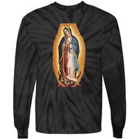 Our Lady De Guadalupe Mary Mother Of God Christian Catholics Rosary Tie-Dye Long Sleeve Shirt