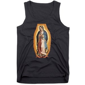 Our Lady De Guadalupe Mary Mother Of God Christian Catholics Rosary Tank Top