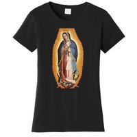 Our Lady De Guadalupe Mary Mother Of God Christian Catholics Rosary Women's T-Shirt