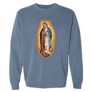 Our Lady De Guadalupe Mary Mother Of God Christian Catholics Rosary Garment-Dyed Sweatshirt