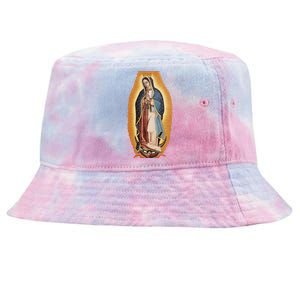 Our Lady De Guadalupe Mary Mother Of God Christian Catholics Rosary Tie-Dyed Bucket Hat