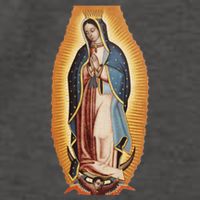 Our Lady De Guadalupe Mary Mother Of God Christian Catholics Rosary Vector Backpack