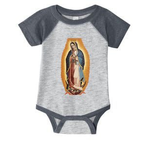 Our Lady De Guadalupe Mary Mother Of God Christian Catholics Rosary Infant Baby Jersey Bodysuit