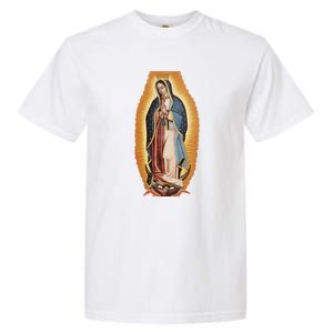 Our Lady De Guadalupe Mary Mother Of God Christian Catholics Rosary Garment-Dyed Heavyweight T-Shirt